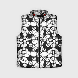 Детский жилет Абстрактный узор из кругов и овалов, цвет: 3D-красный