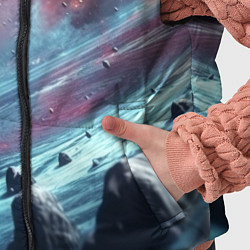 Детский жилет Объемный космос и планеты, цвет: 3D-красный — фото 2