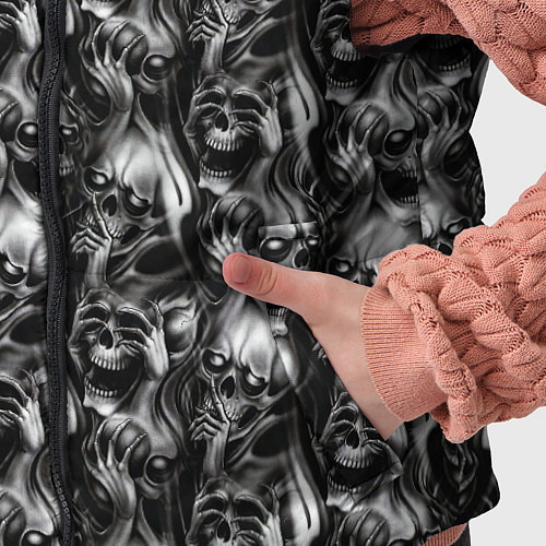 Детский жилет Smoke skulls / 3D-Красный – фото 5