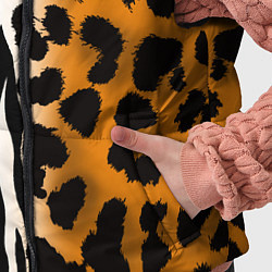 Детский жилет Леопардовые пятна с полосками зебры, цвет: 3D-черный — фото 2