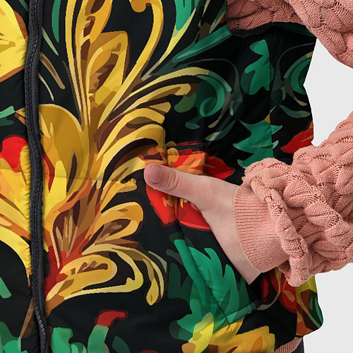 Детский жилет Хохлома акварель / 3D-Черный – фото 5