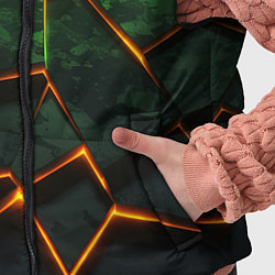 Детский жилет Неоновая яркая геометрическая абстракция со светом, цвет: 3D-светло-серый — фото 2