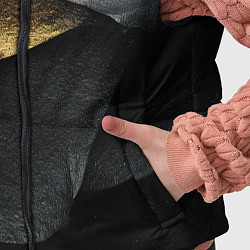 Детский жилет Золотой герб России на темном фоне, цвет: 3D-красный — фото 2