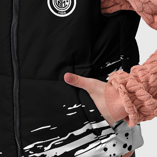 Детский жилет Inter абстрактные краски текстура / 3D-Светло-серый – фото 5