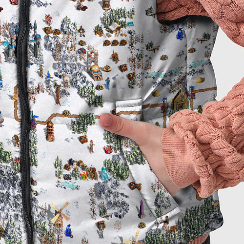 Детский жилет Герои 3 Карта Башни / 3D-Черный – фото 5