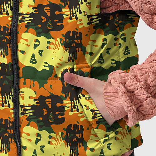 Детский жилет Размалеванные черепа / 3D-Черный – фото 5