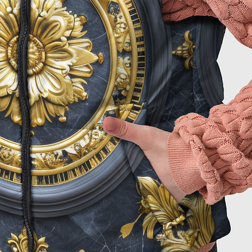 Детский жилет Объемные золотые классические узоры / 3D-Красный – фото 5