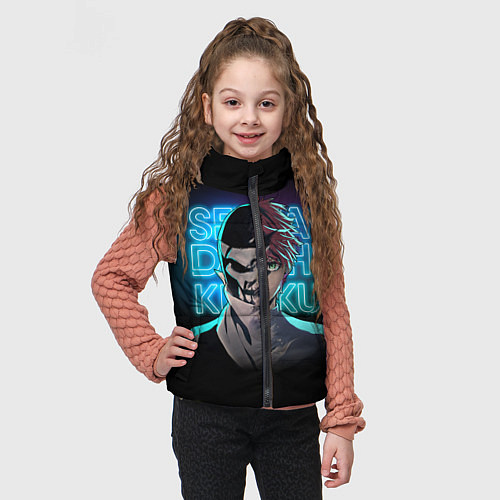 Детский жилет Боевой отряд Полный провал Комбатант Ди и Хибики / 3D-Светло-серый – фото 3