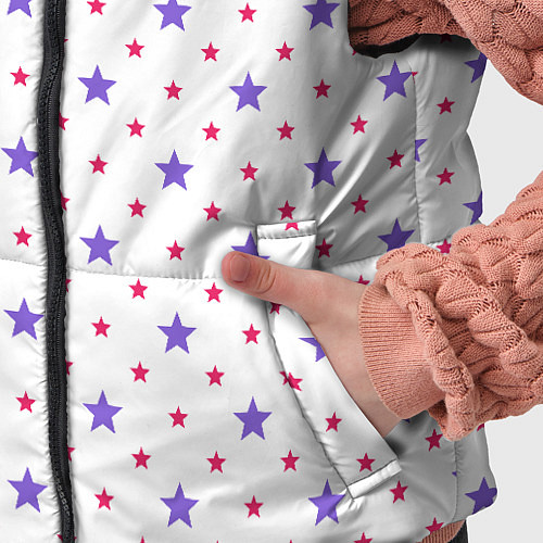 Детский жилет Красивый узор звезды / 3D-Черный – фото 5