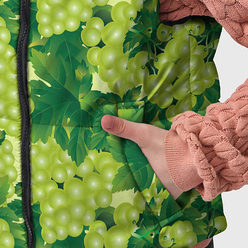 Детский жилет Виноградный паттерн / 3D-Светло-серый – фото 5