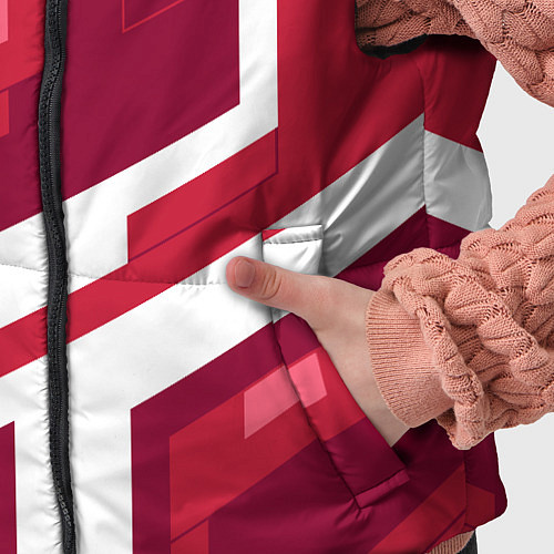 Детский жилет Красные детали / 3D-Черный – фото 5