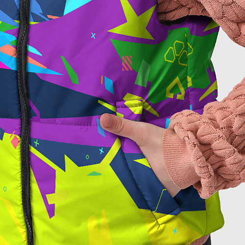 Детский жилет В стиле киберпанка / 3D-Красный – фото 5