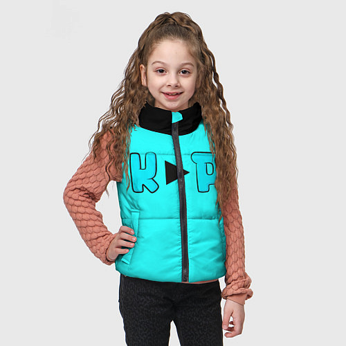 Детский жилет Пердящее сердечко и коты / 3D-Светло-серый – фото 3