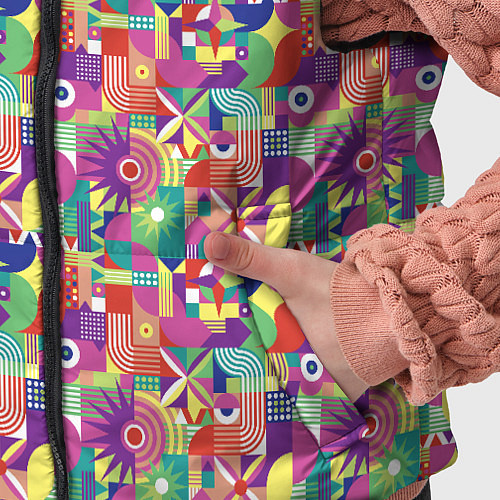 Детский жилет Звезды и другие геометрические фигуры / 3D-Черный – фото 5