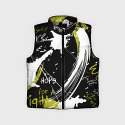 Детский жилет Надписи на стене, цвет: 3D-светло-серый