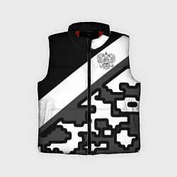 Детский жилет Россия камуфляж текстура, цвет: 3D-красный