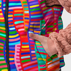 Детский жилет Абстрактная полноцветная живопись, цвет: 3D-красный — фото 2