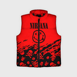 Детский жилет Nirvana rock skull