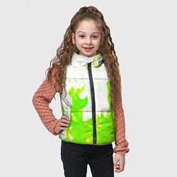 Детский жилет Кислотный огонь, цвет: 3D-черный — фото 2