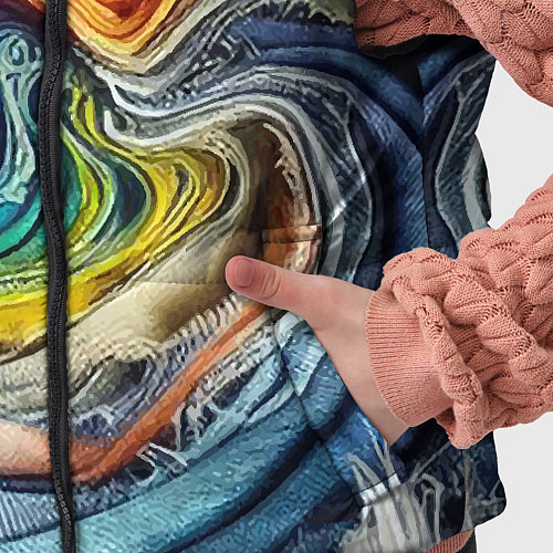 Детский жилет Красочная джинсовая воронка / 3D-Красный – фото 5