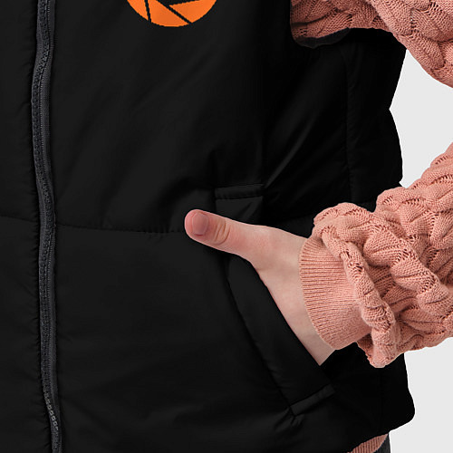 Детский жилет Portal logo brend / 3D-Светло-серый – фото 5