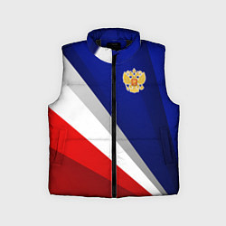 Детский жилет Россия - униформа федерации, цвет: 3D-черный