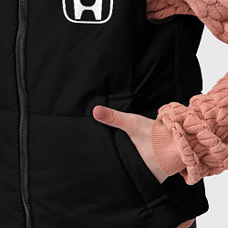 Детский жилет Honda white logo auto, цвет: 3D-светло-серый — фото 2