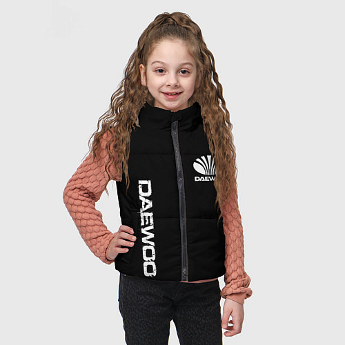 Детский жилет Daewoo logo white / 3D-Красный – фото 3