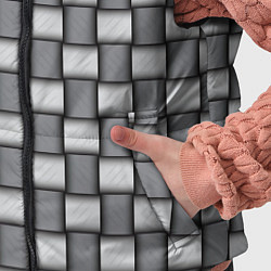 Детский жилет Переплетенные серые ленты, цвет: 3D-черный — фото 2