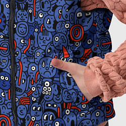 Детский жилет Человечки панки, цвет: 3D-черный — фото 2