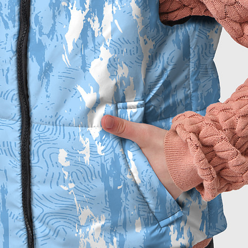 Детский жилет Абстракция волн прибоя / 3D-Красный – фото 5