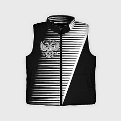 Детский жилет Герб текстура геомтерия, цвет: 3D-черный