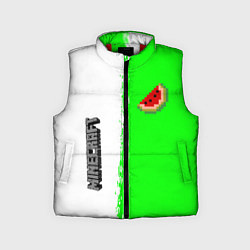 Детский жилет Minecraft colors green game, цвет: 3D-красный