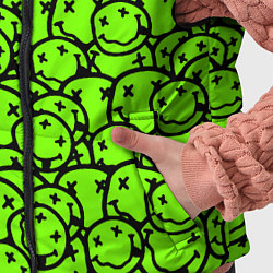 Детский жилет Nirvana green logo smile, цвет: 3D-красный — фото 2