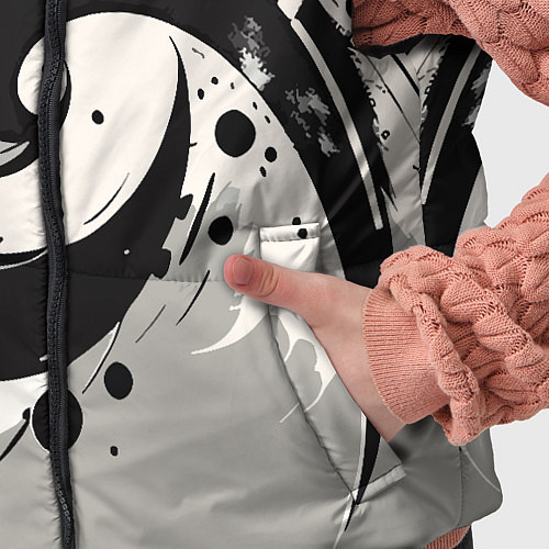 Детский жилет Инь-янь абстракция - нейроарт / 3D-Светло-серый – фото 5