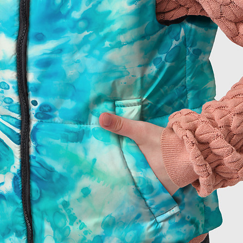 Детский жилет Морская абстракция аммонит / 3D-Черный – фото 5