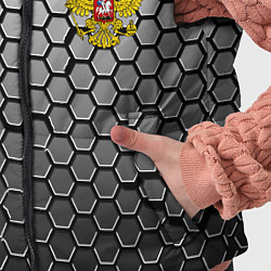 Детский жилет Стальная броня-соты с Гербом РФ, цвет: 3D-черный — фото 2