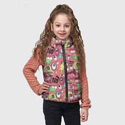 Детский жилет Монстры ой ой нет, цвет: 3D-черный — фото 2
