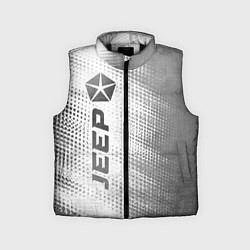 Детский жилет Jeep - white gradient по-вертикали, цвет: 3D-черный