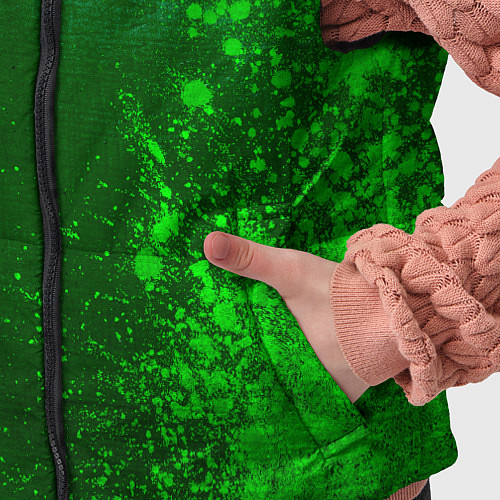 Детский жилет Leicester City - green gradient по-вертикали / 3D-Черный – фото 5