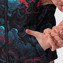 Детский жилет Цветные клубы дыма, цвет: 3D-черный — фото 2
