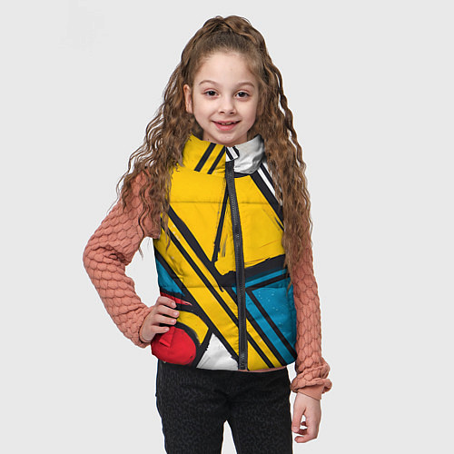 Детский жилет Загаражное граффити / 3D-Красный – фото 3