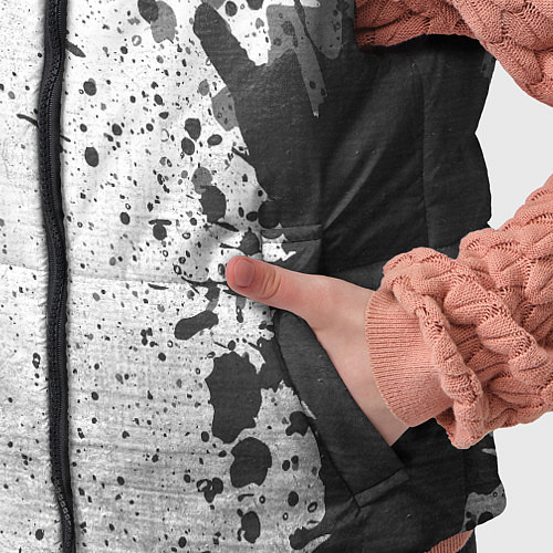 Детский жилет West Ham - white gradient по-вертикали / 3D-Черный – фото 5