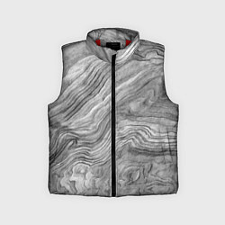 Детский жилет Текстура дерева - абстракция, цвет: 3D-красный