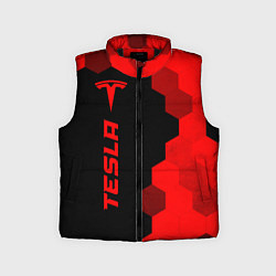 Детский жилет Tesla - red gradient по-вертикали