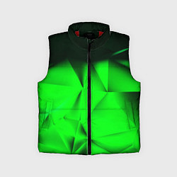 Детский жилет Кислотная абстракция кубы, цвет: 3D-красный