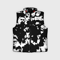 Детский жилет Все рэперы черно белый, цвет: 3D-красный