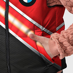 Детский жилет BMW geometry steel, цвет: 3D-красный — фото 2