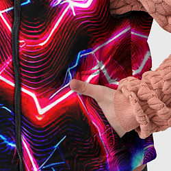 Детский жилет Неоновые космические разряды - нейроарт, цвет: 3D-черный — фото 2