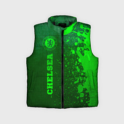 Детский жилет Chelsea - green gradient по-вертикали, цвет: 3D-черный